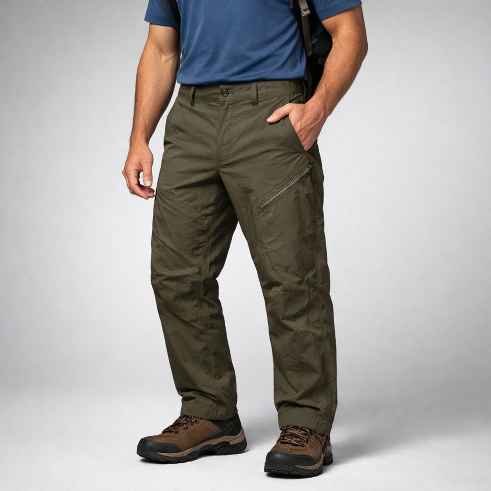 The North Face Hiking Cargo Pants Mens Sz 38 Falcon Brown Nylon Stretch Outdoors